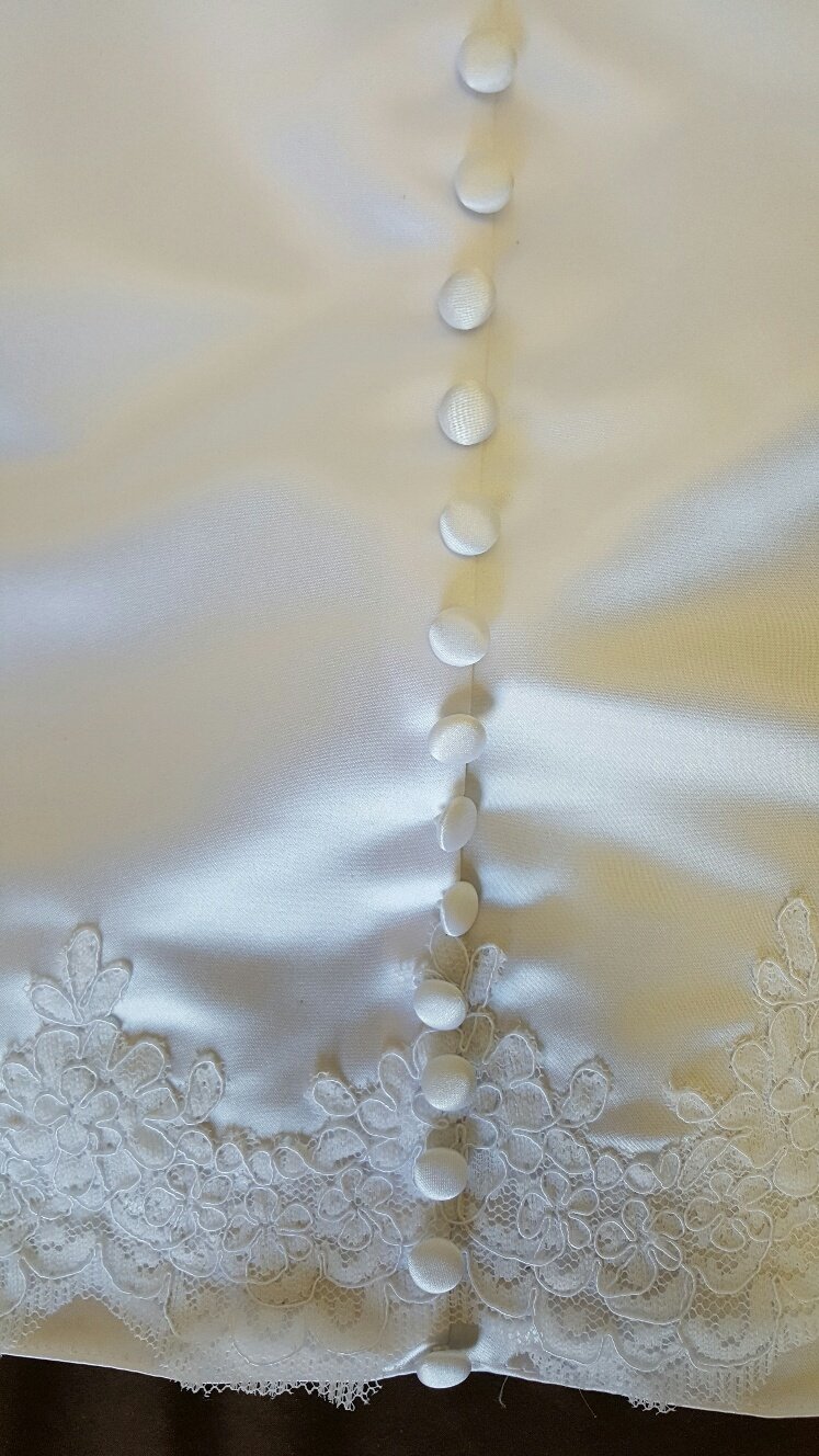 white halter wedding dress